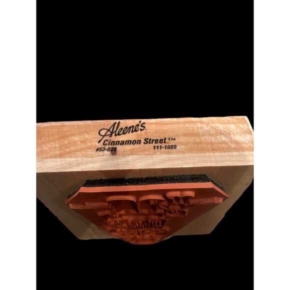 Vintage Aleene’s Wooden Rubber Mounted Stamp Mama Bear And Her Cubs 1992 Country - Picture 3 of 6